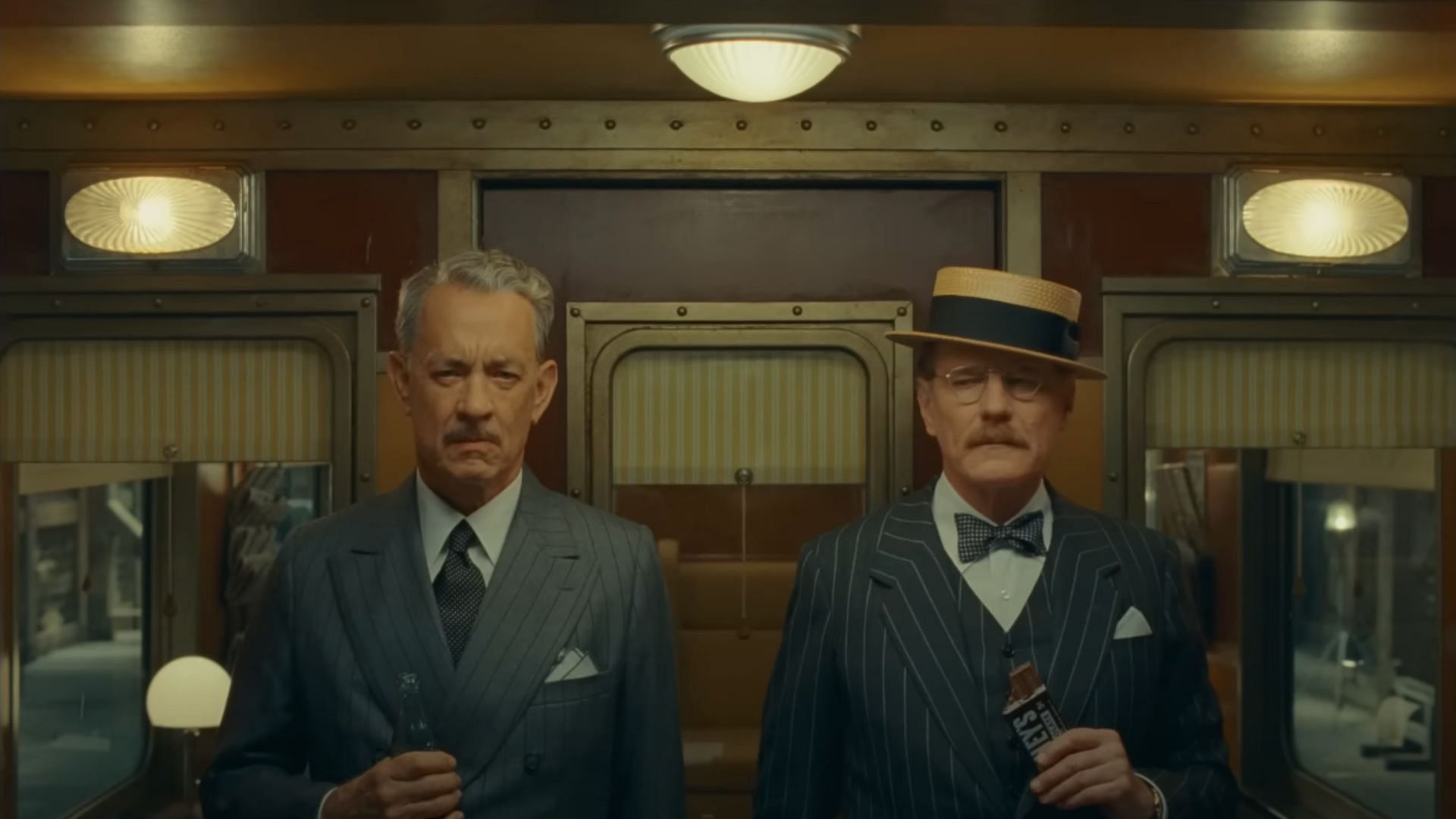 Hanks (left) plays Leland (Image via YouTube/Focus Features)
